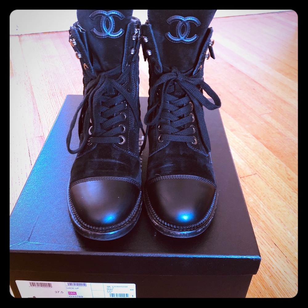 Chanel Combat Boots